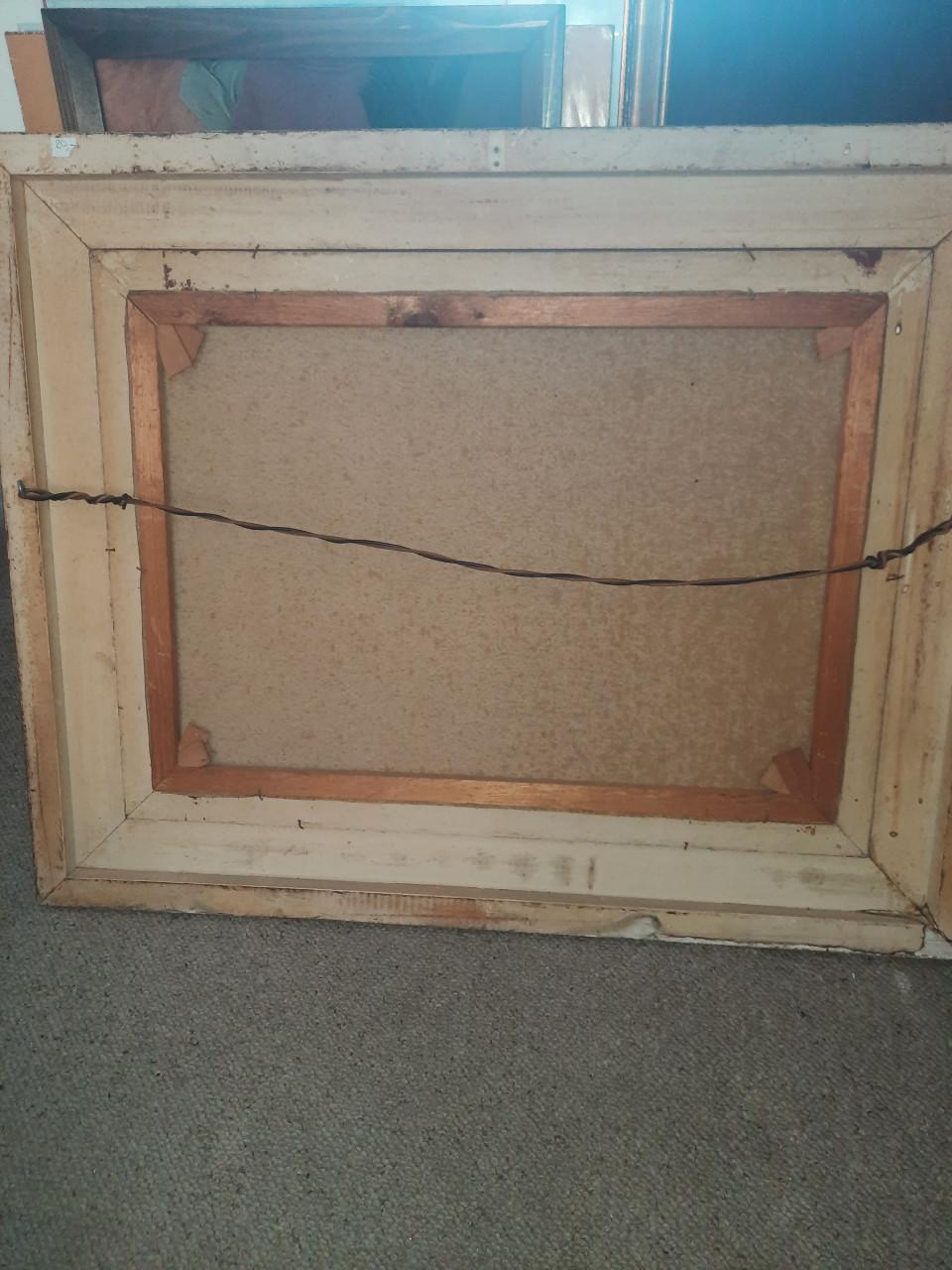 Schilderij met boten