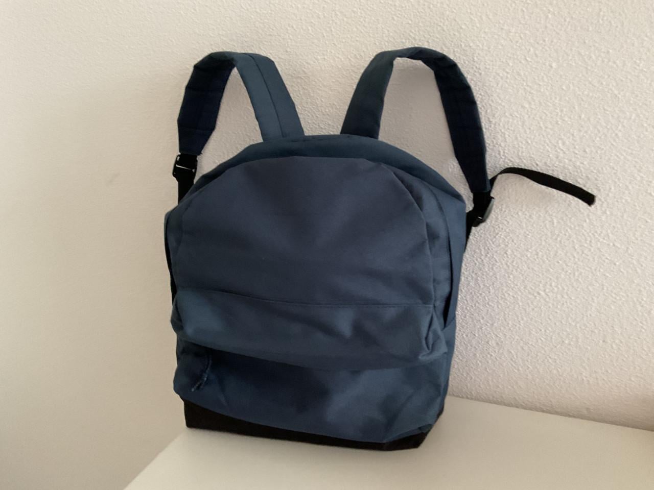 Blauwe rugzak