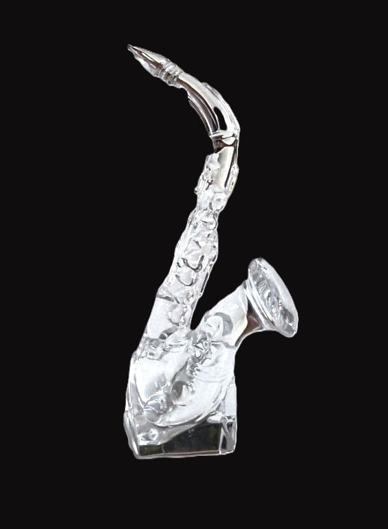 Saxofoon van Kristal Glas beeldje