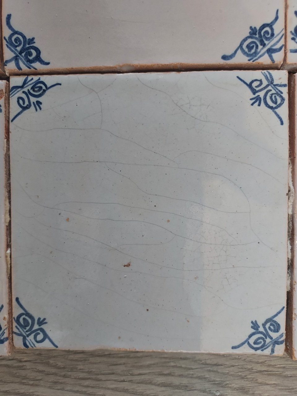 Antieke Delfts blauwe tegeltjes