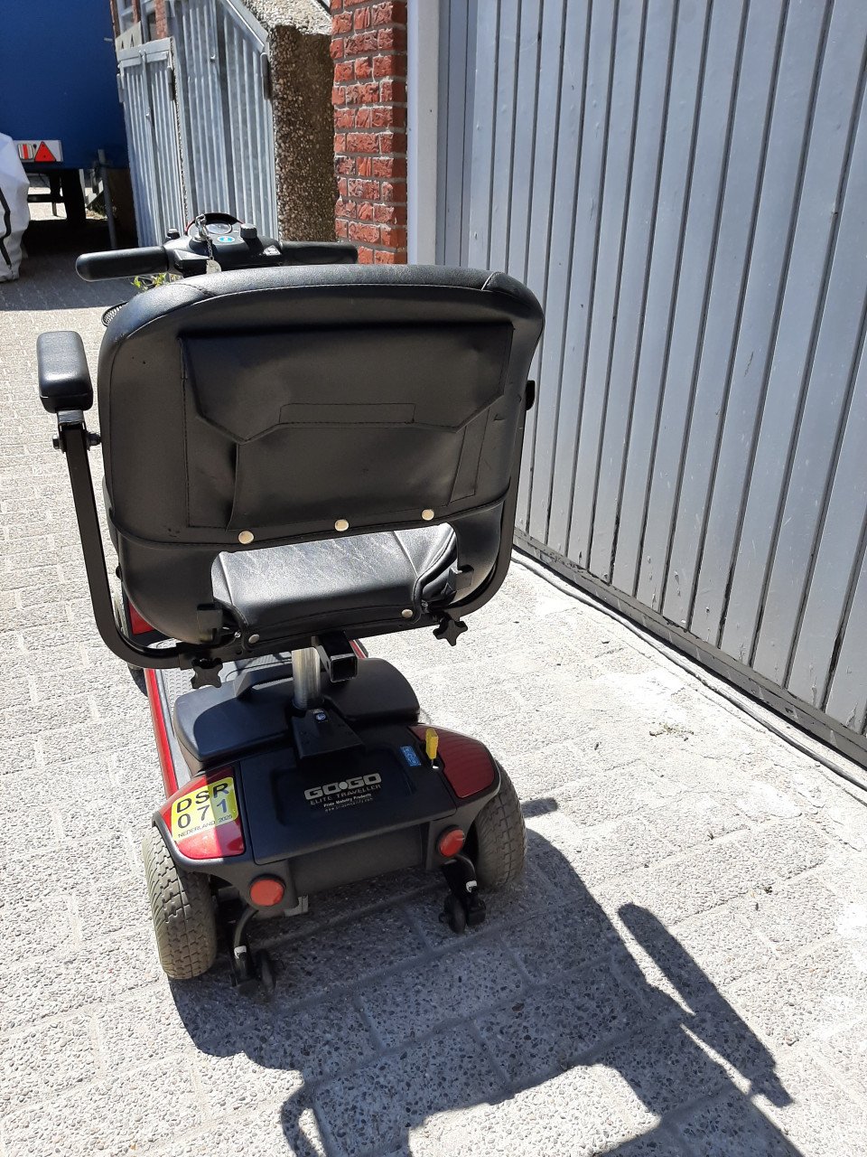 Nette opvouwbare, demontabele GoGo Pride Elite Traveller  scootmobiel