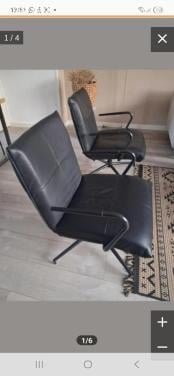 Lederen draaistoelen zgan