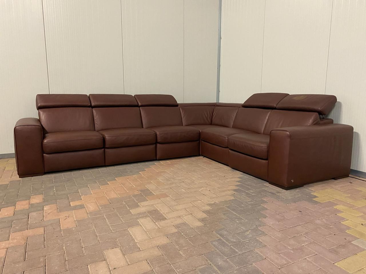 Natuzzi Editions B760 Leren Relax Hoekbank – Verstelbare Hoofdsteunen