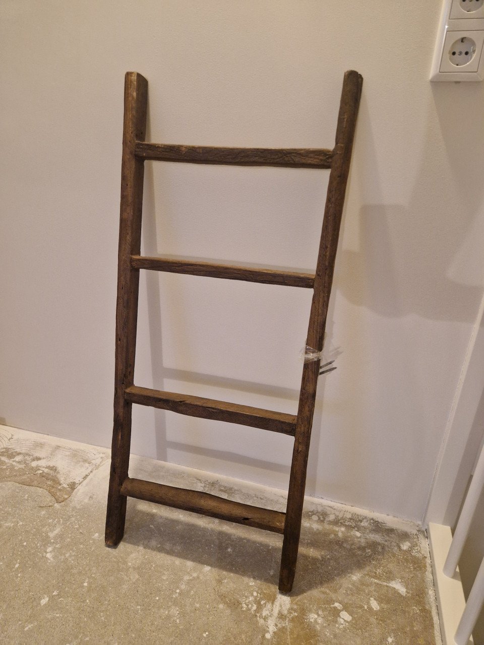 Decoratie ladder oud hout