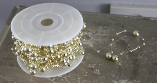 Goudkleurige kerstslinger