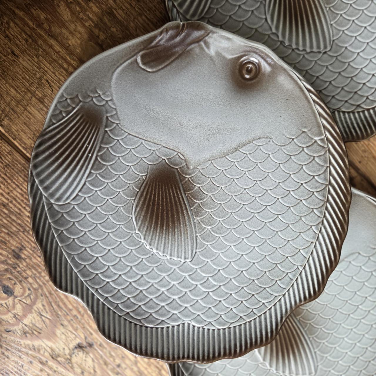 Salins vintage visservies uit Frankrijk
