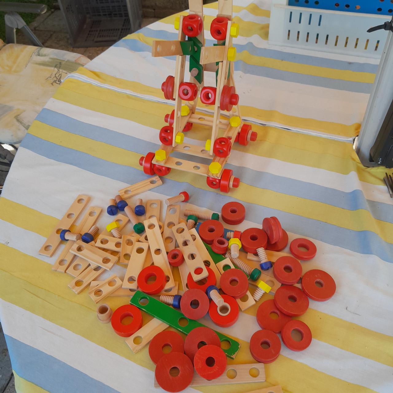 Houten constructie speelgoed