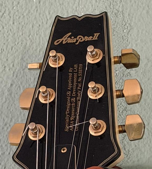 Prachtige Aria Pro II gitaar.
