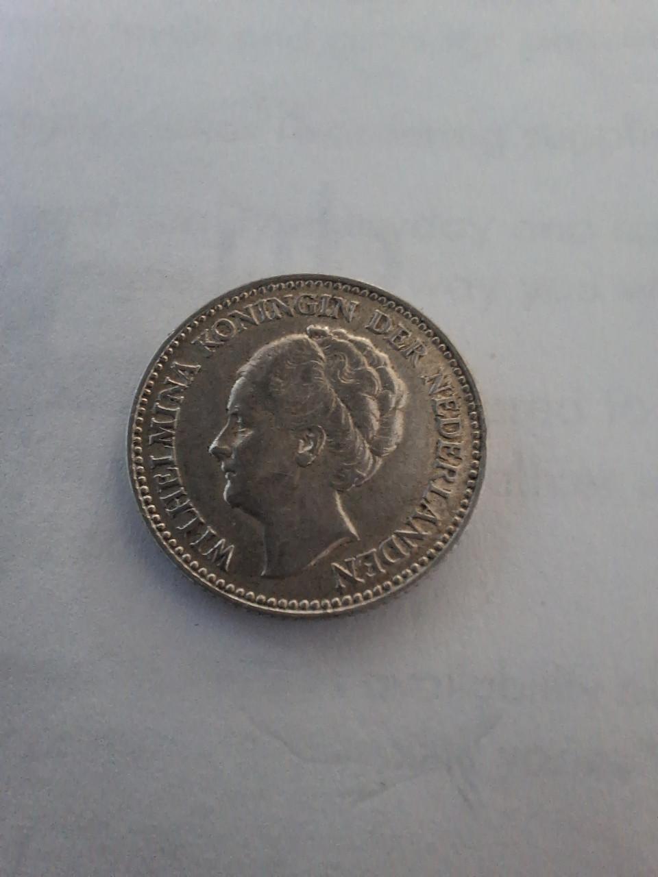 Zilvere halve gulden Wilhelmina