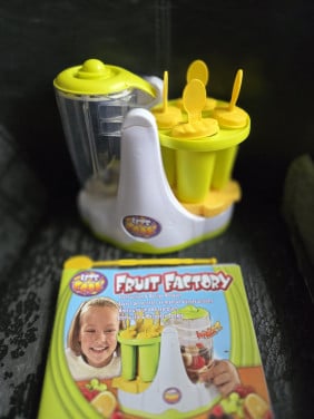 Let’s Cook Fruit Factory van Goliath , smoothiemaker voor kinderen.