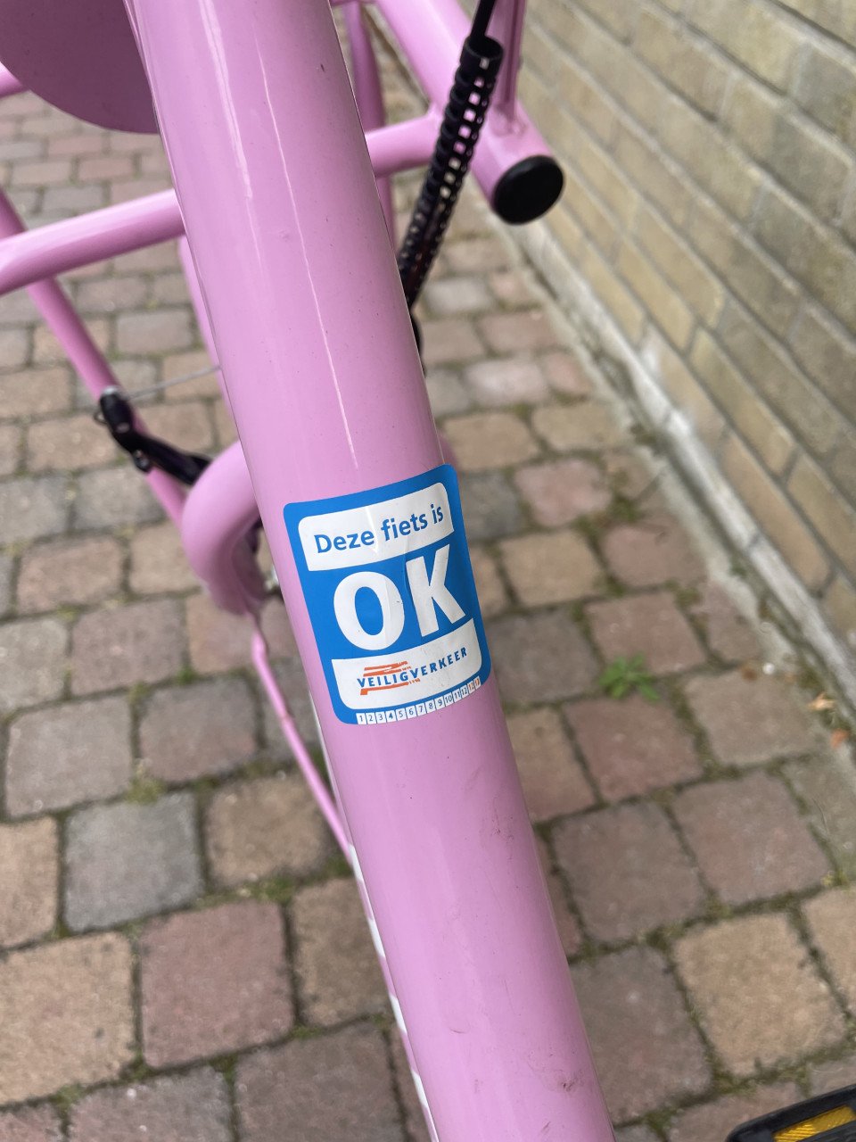 Meisjes fiets roze Spirit 22 inch