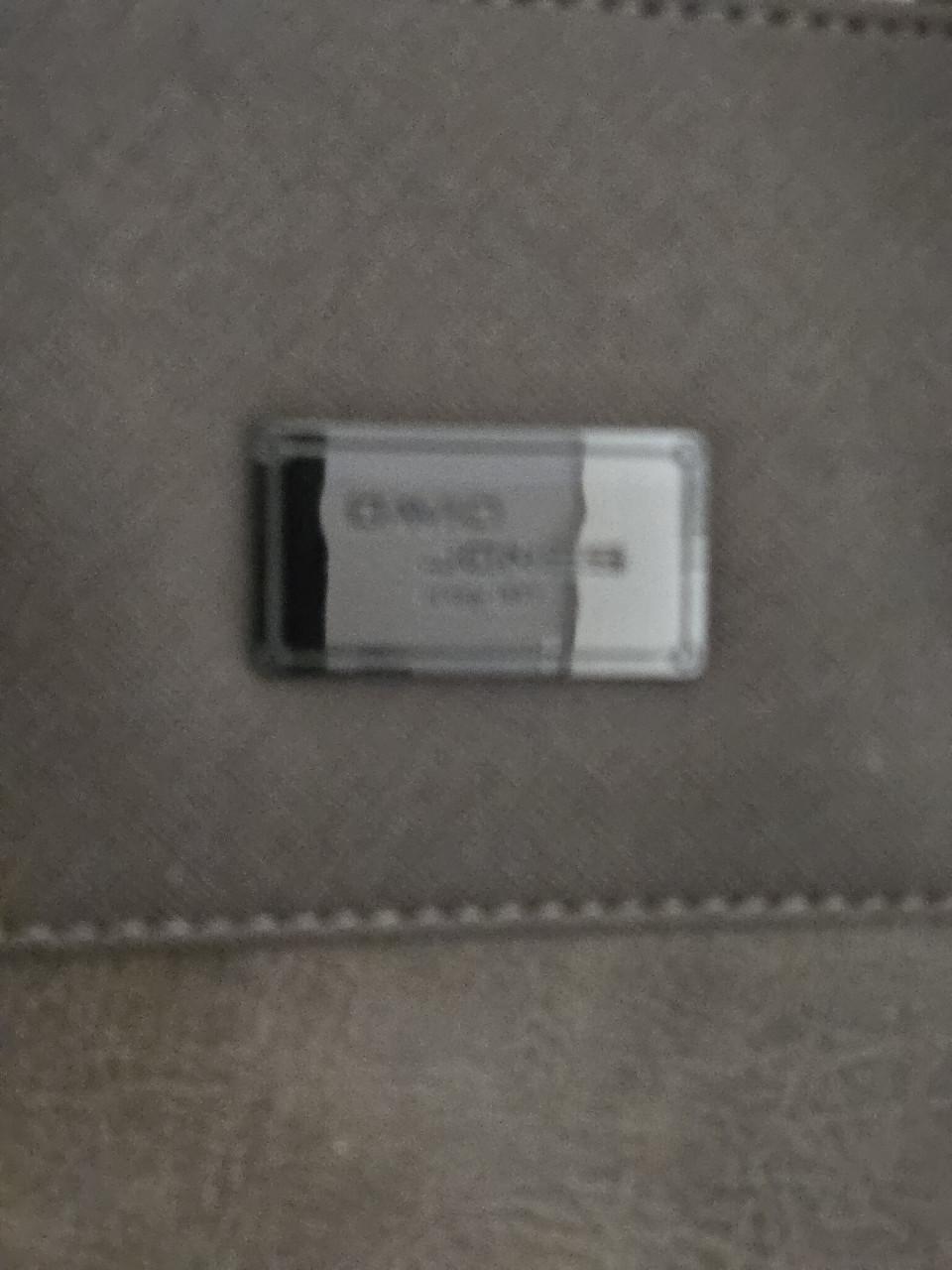 Bruine casual handtas met krokodillenprint David Jones  L38xB13.5xH28.5 cm