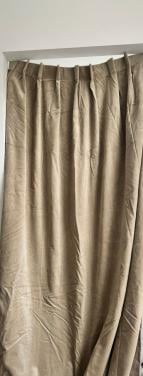 Mooie velours gordijnen 2 stuks!