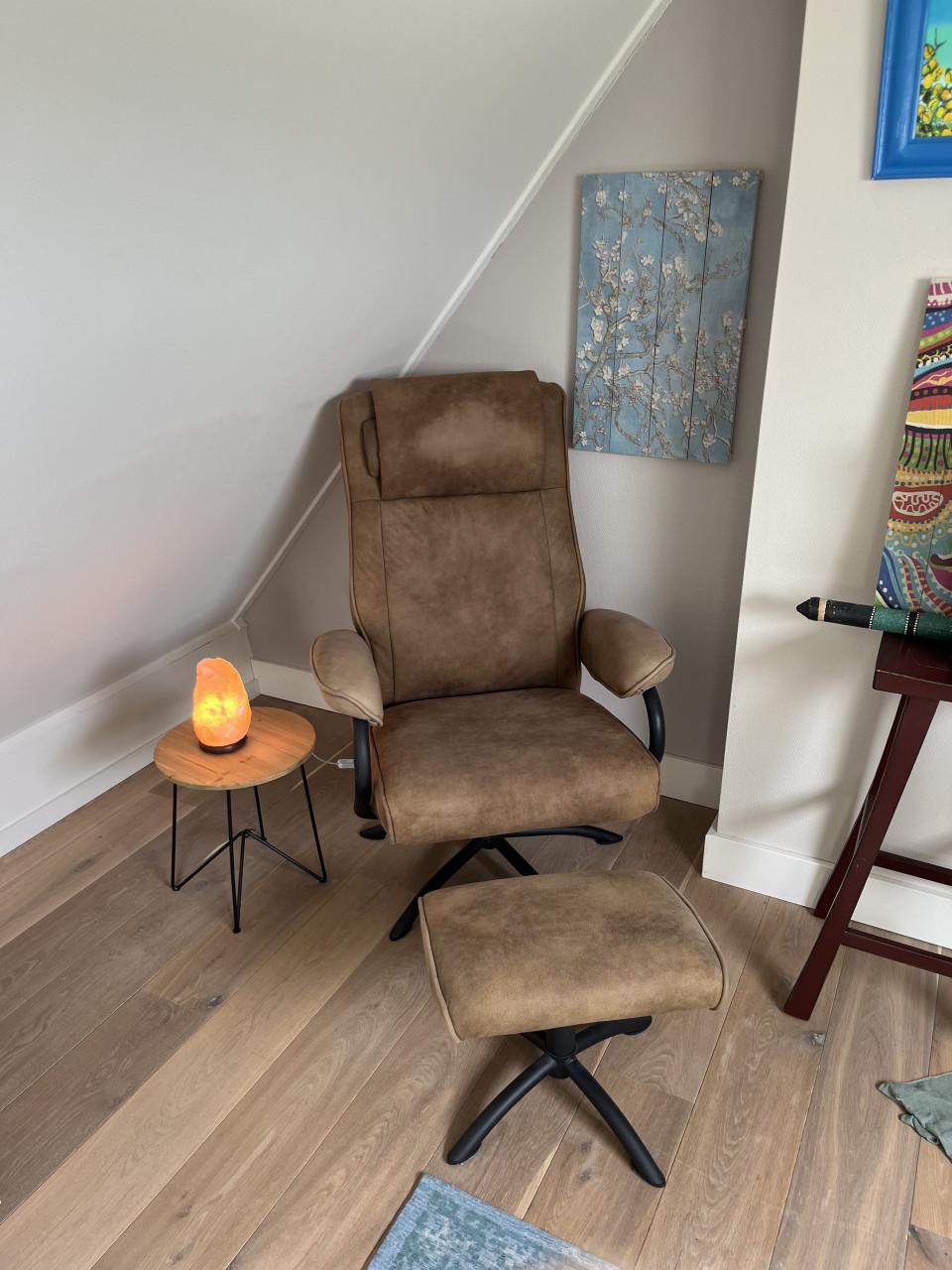 Relaxfeauteuil met voetenbankje