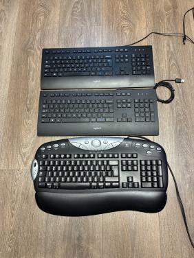 3 Logitech Toetsenborden