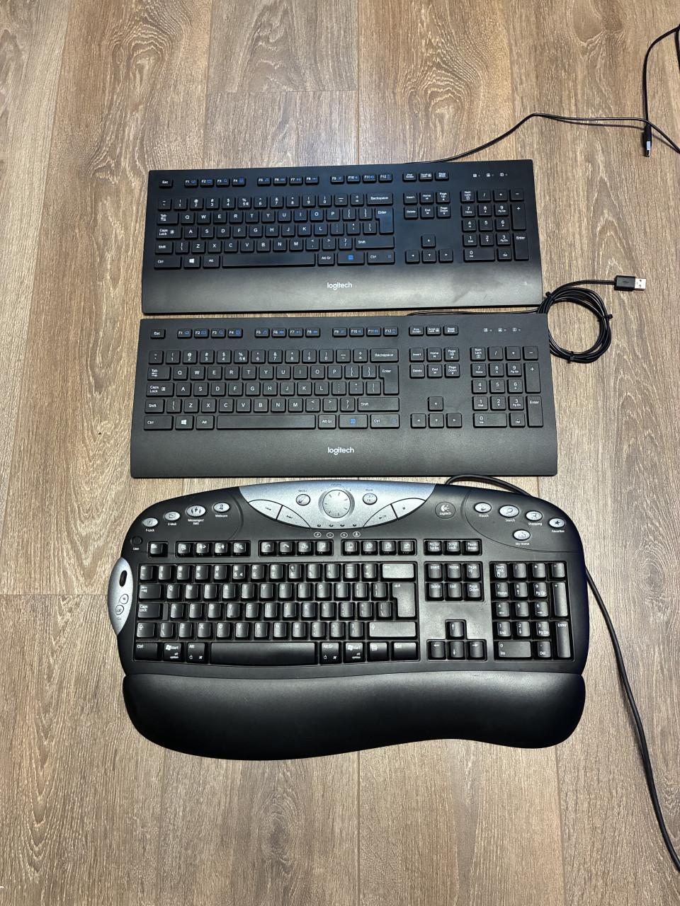 3 Logitech Toetsenborden