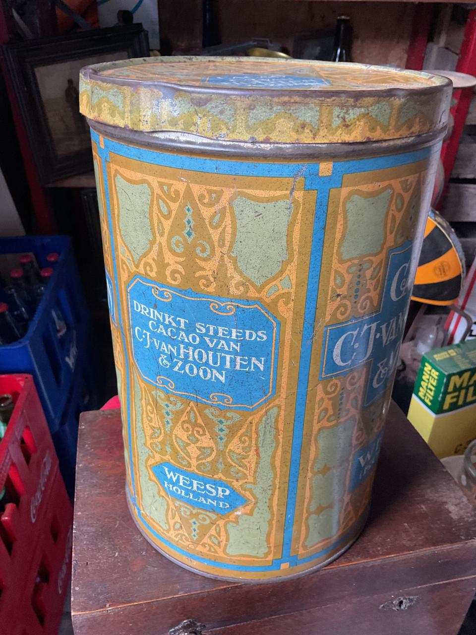 Antiek Van Houten Cacao blik