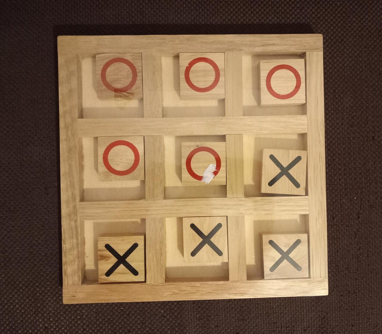 Houten boter, kaas en eieren spel