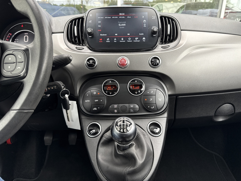 Fiat 500 1.0 hybrid sport | nl-auto | panorama | carplay | navi | clima | c