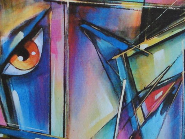 " Faces " Prachtige Giclee van Michael Lang