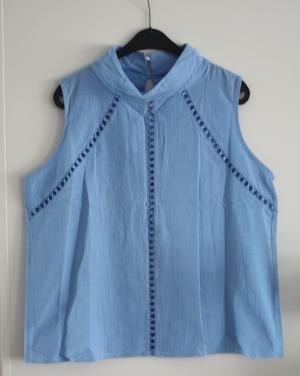 Llichtblauwe top  top maat 2 xl