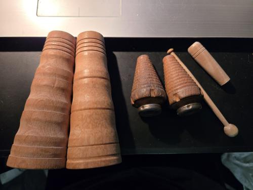 Vintage houten textielklossen of spoelen