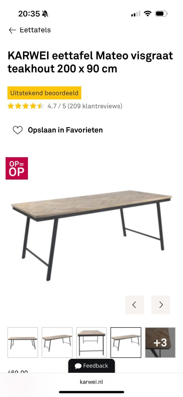 Eettafel set
