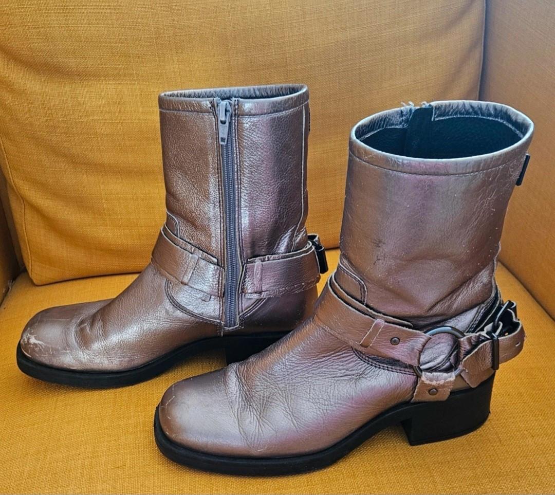 Metallic boots
