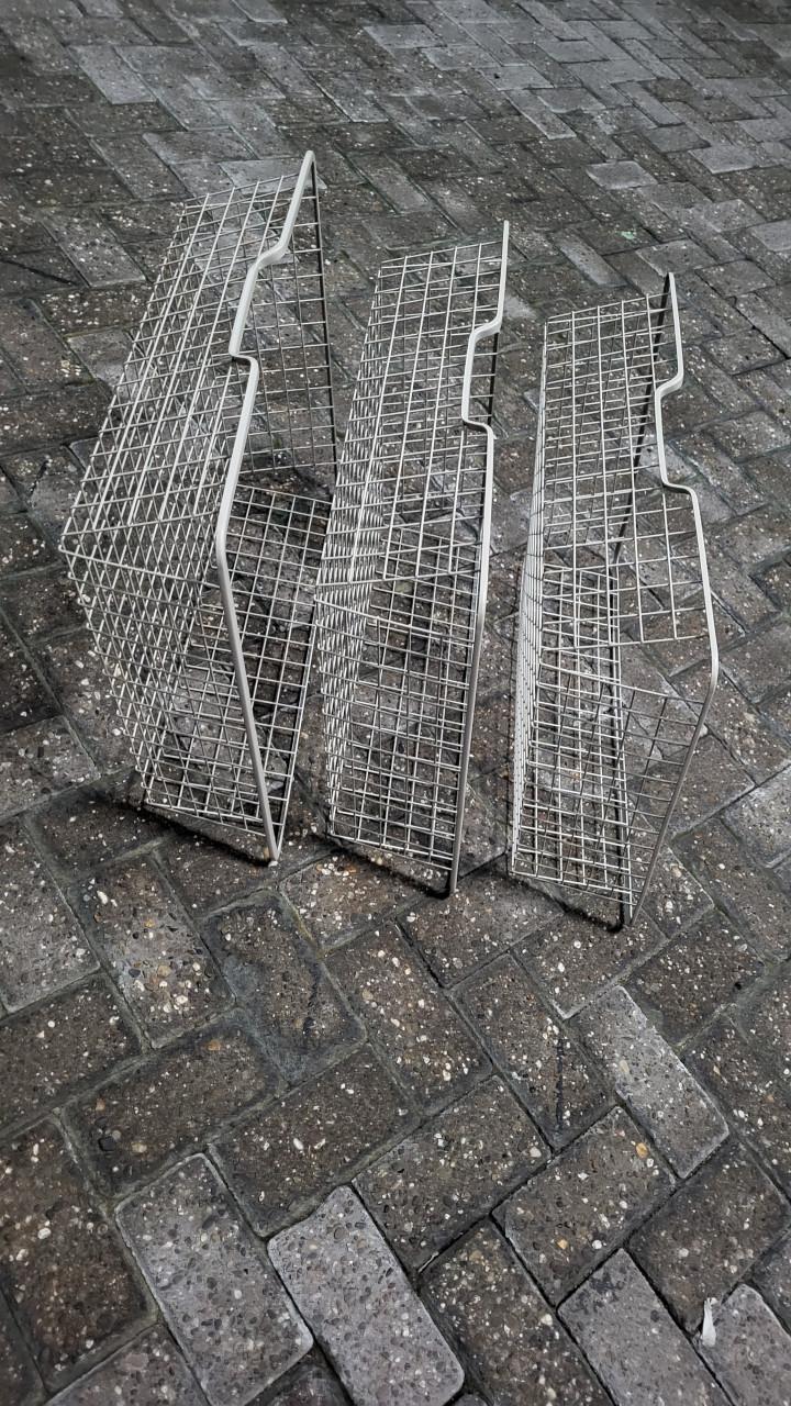 3 Metalen Draadmanden