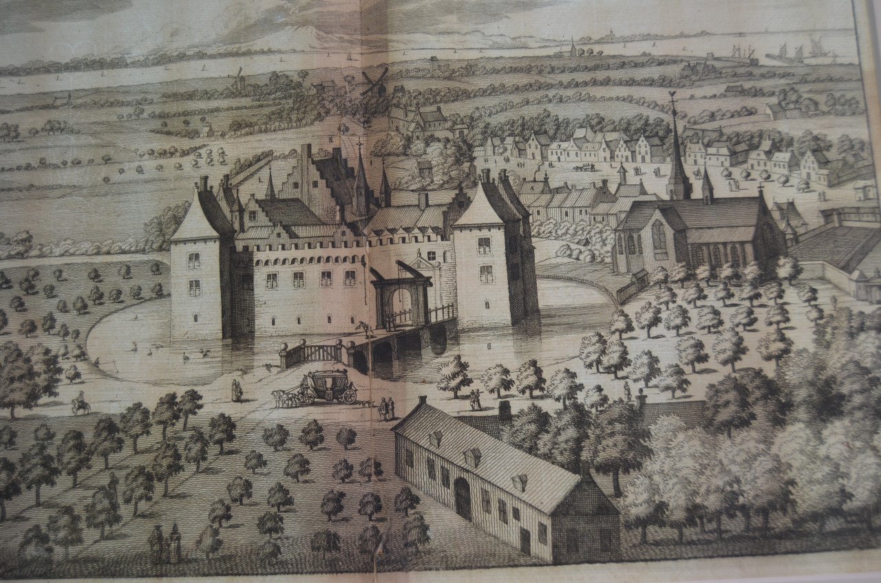 Kopergravure 'De heerlycheyt van Cruningen' Smallegange 1696