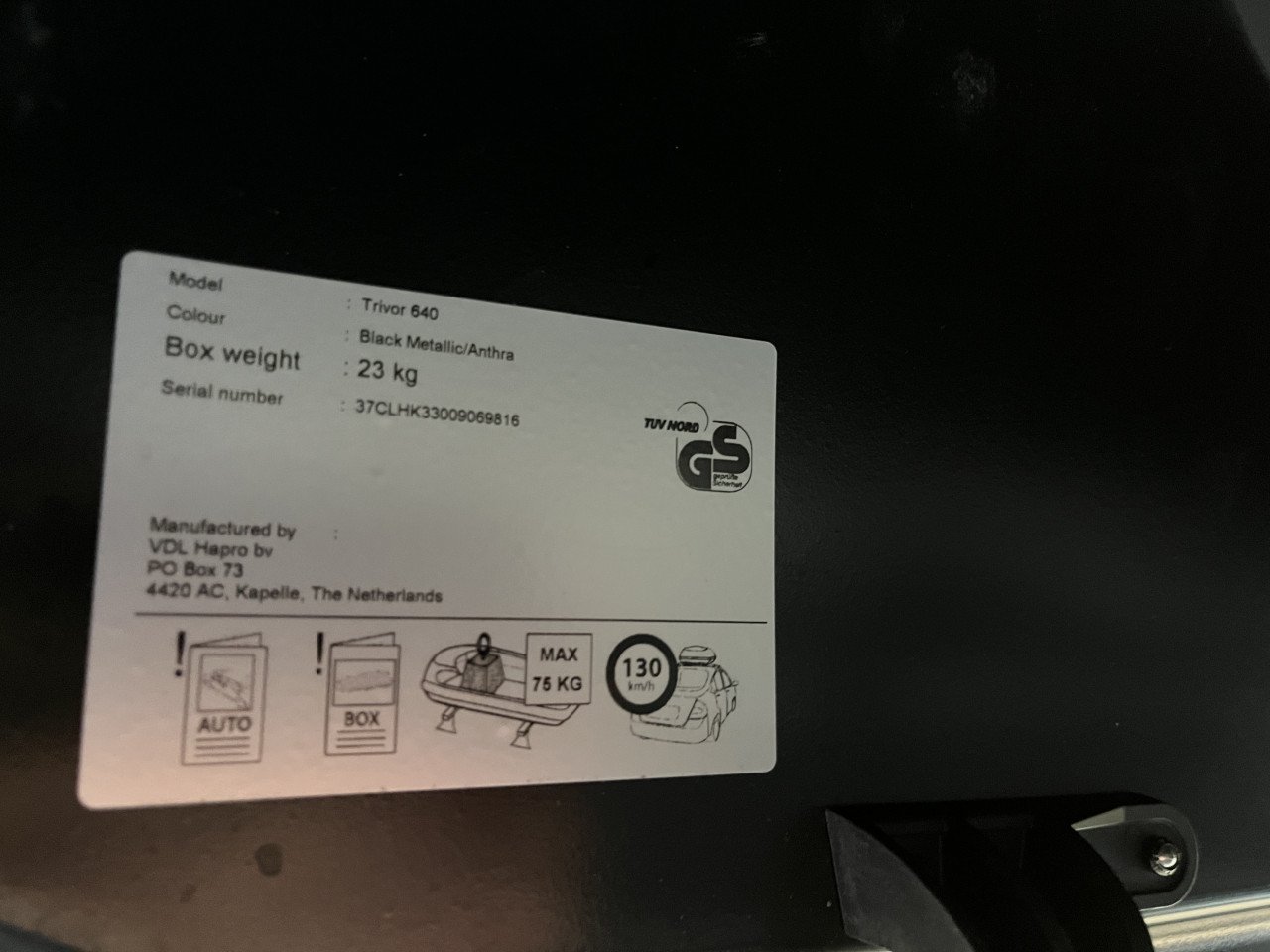 Hapro Trivor 640 dakkoffer Brilliant Black