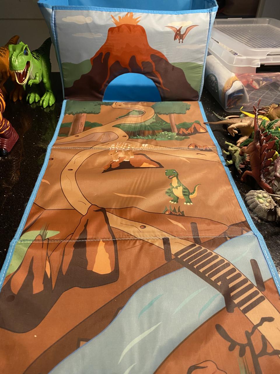 Dinosaurus incl opberg en speelkleed