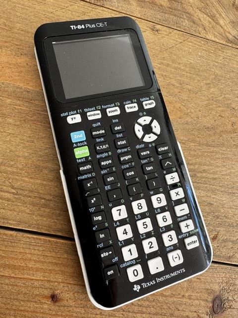 Middelbare school / wiskunde: TI 84 Plus CE-T grafische rekenmachine
