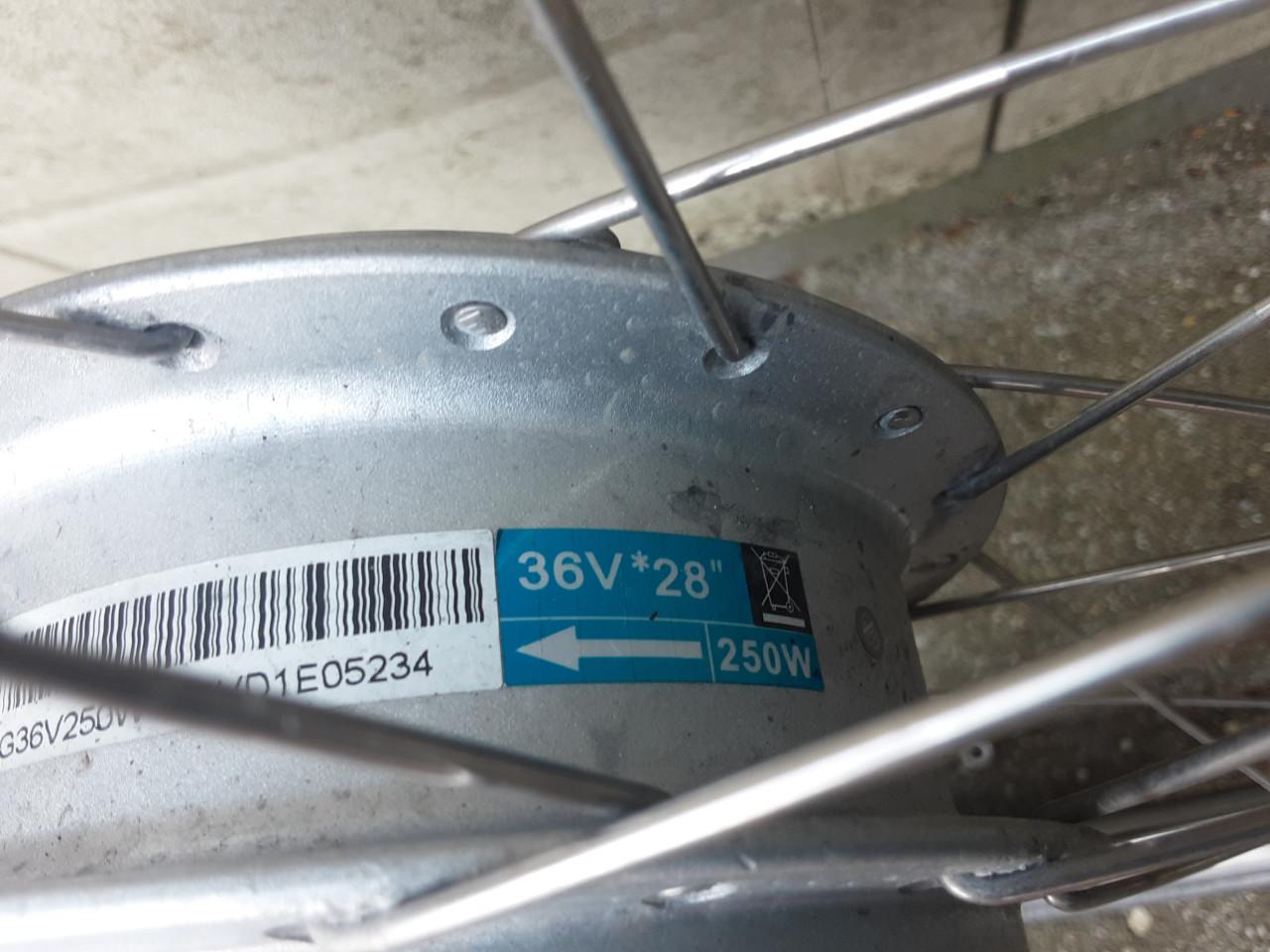 28 inch elektrische voorwiel