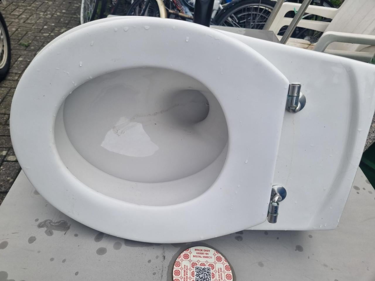 WC- Hangende TOILET - pot met wc-bril & extra losse BRIL