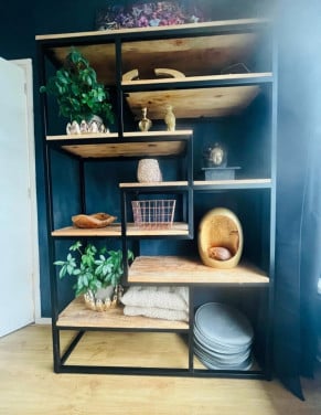 Mango houten kadt industrieel