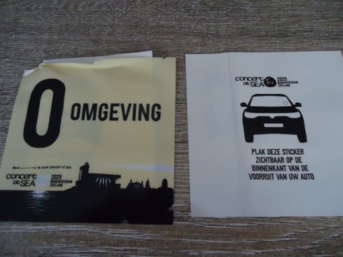 Omgevings sticker CAS