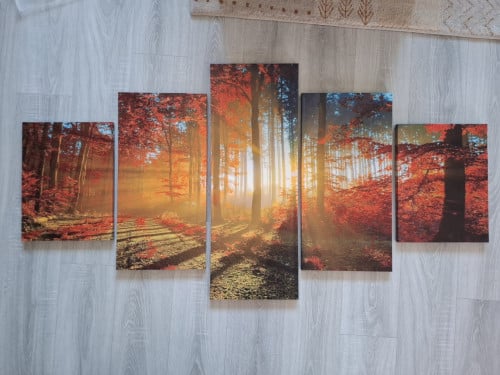 5-luiks canvas herfst