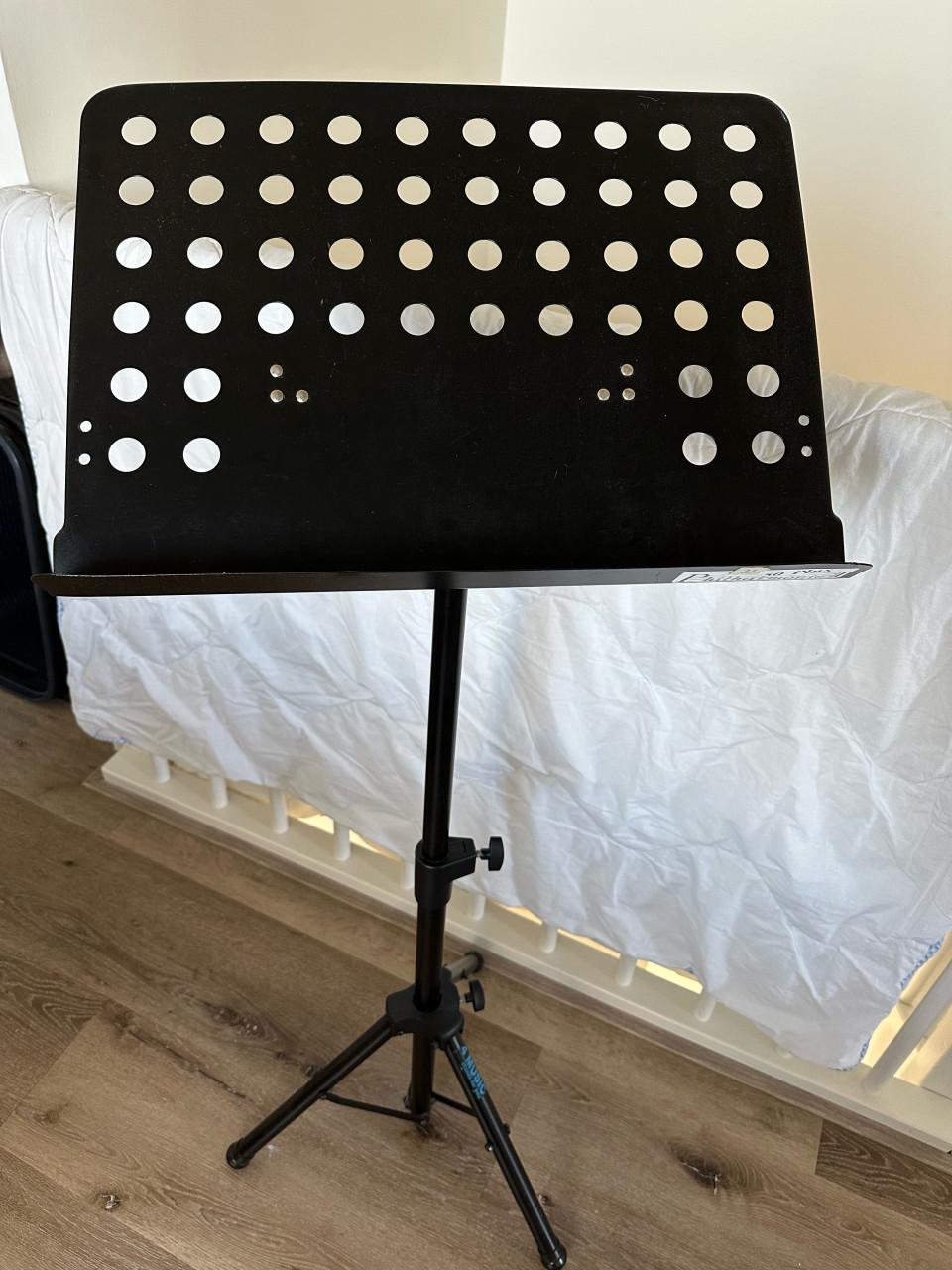 Muziekstandaard zwart