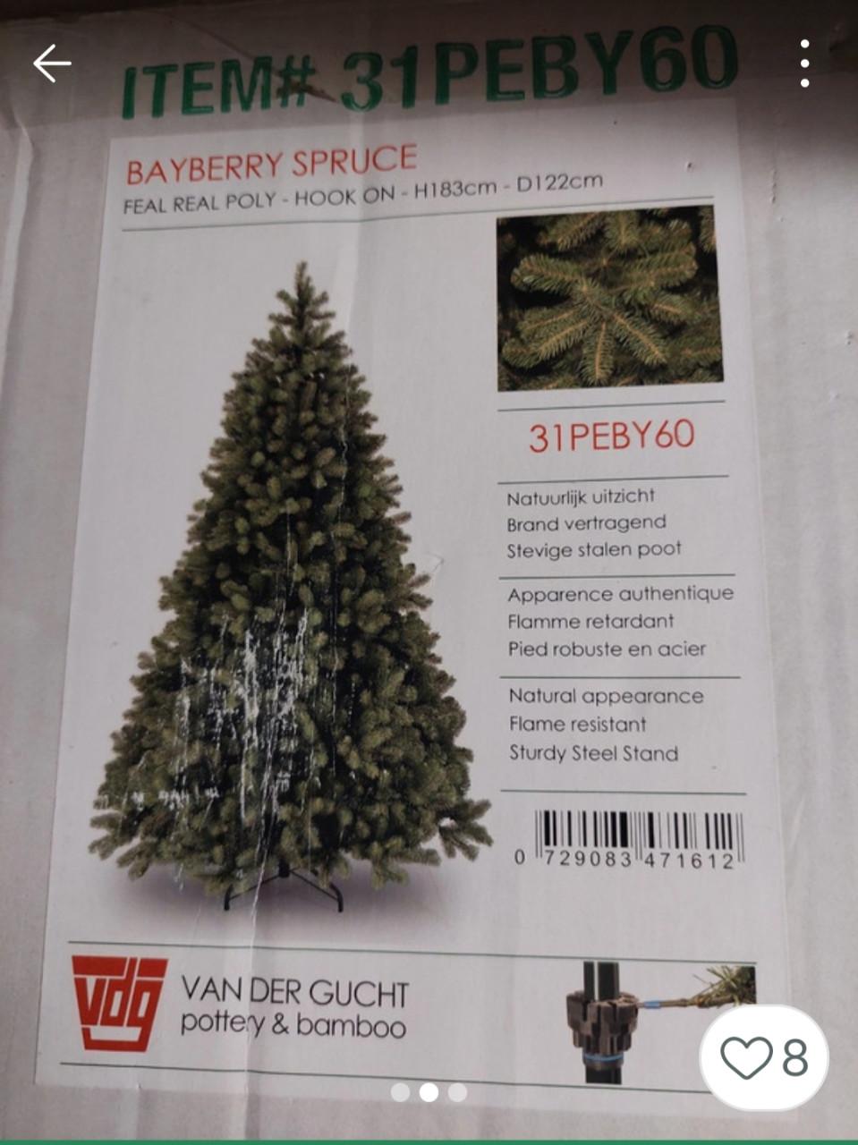 Zgan natuurgetrouwe kerstboom koopje!