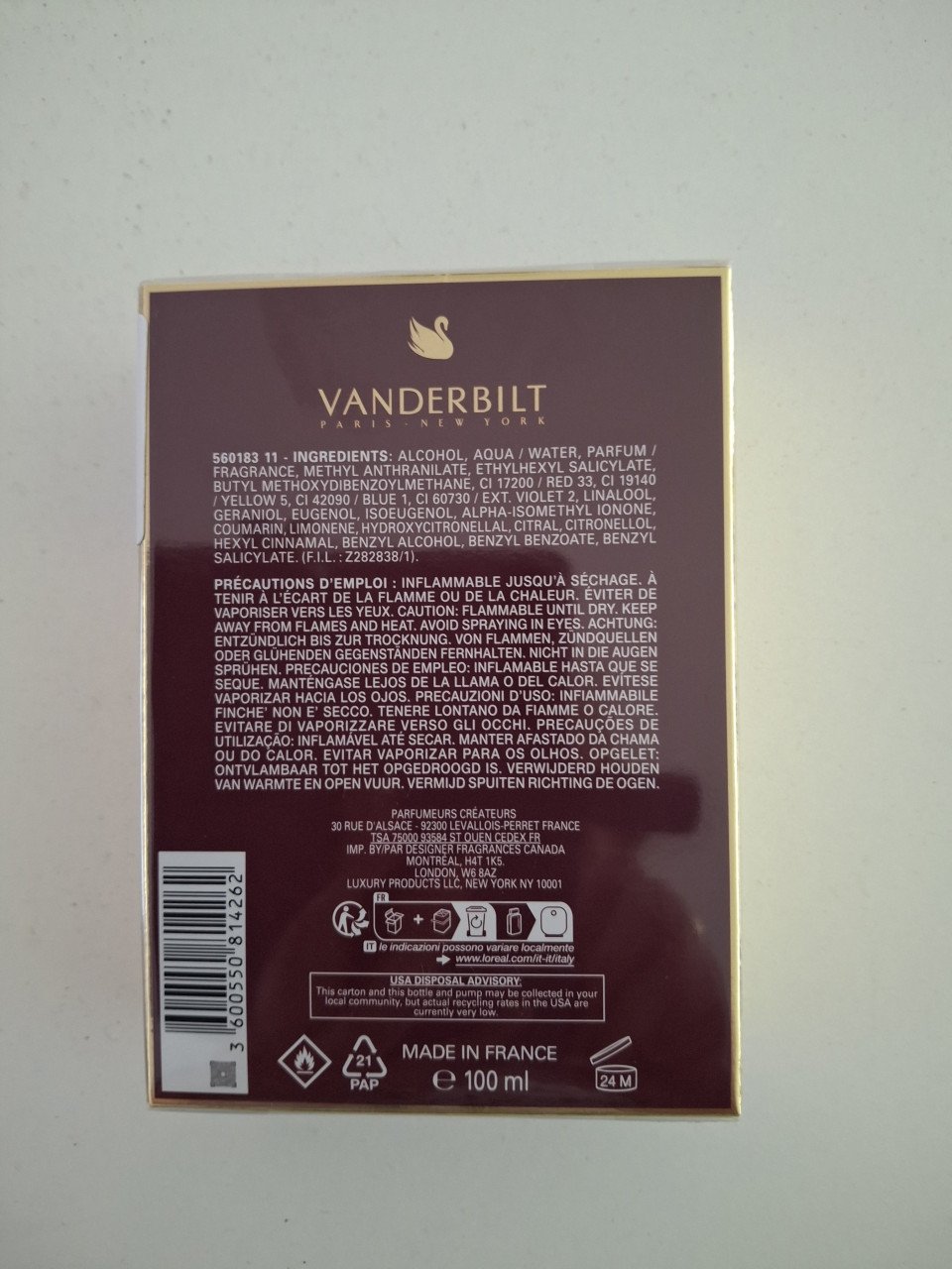 Eau de parfum Gloria Vanderbilt