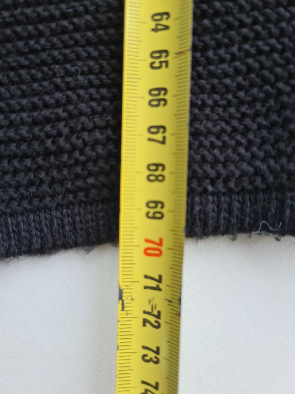 Lang zwart gebreid vest met Capuchon van Primark  Maat L