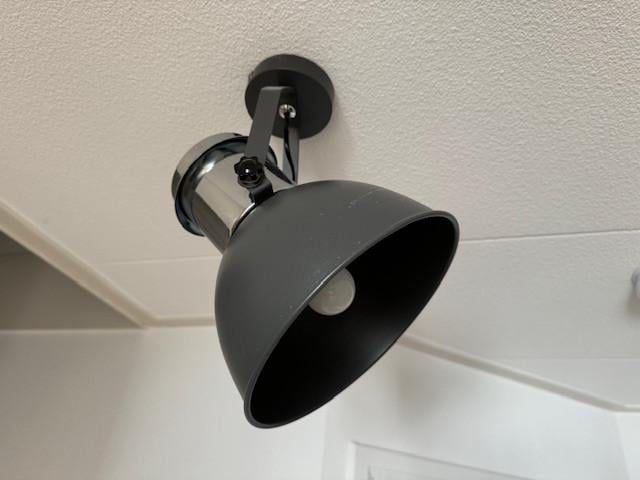 Plafondlamp, metaal / chroom, Industrie-stijl, factory-stijl, scheepslamp