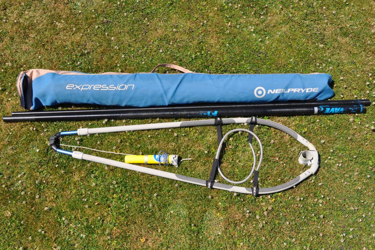 NeilPryde 5.2m2 Expression set (zeil, mast, giek, mastvoet)