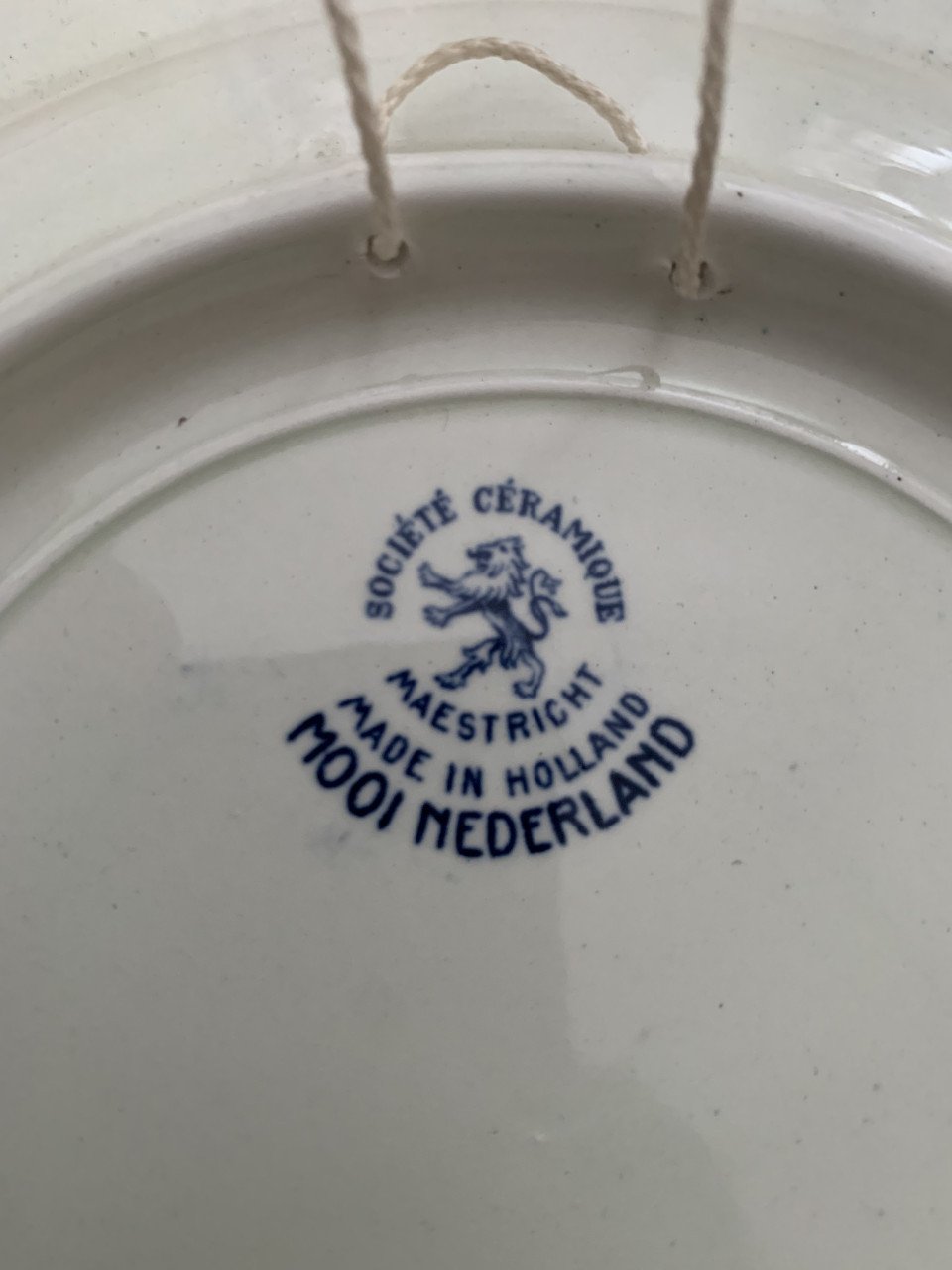 Delfts Blauw Bord Stadhuis Middelburg