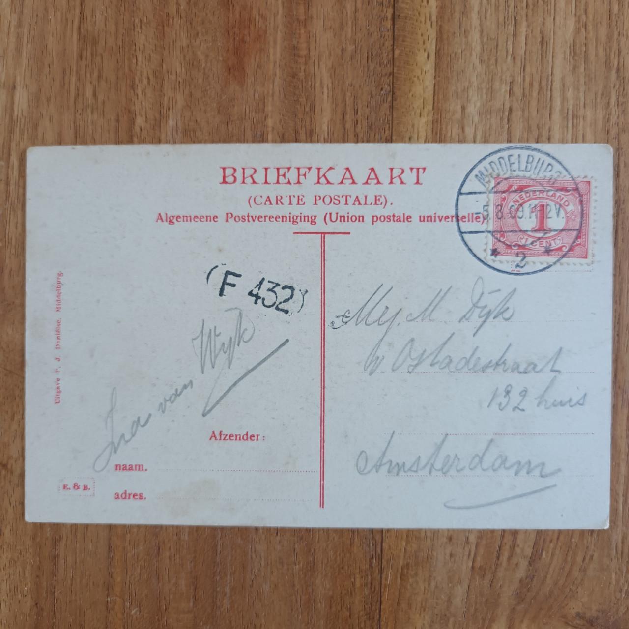 Middelburg, Markt op donderdag 1909