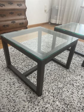 Glazen salon tafel (2e gratis)