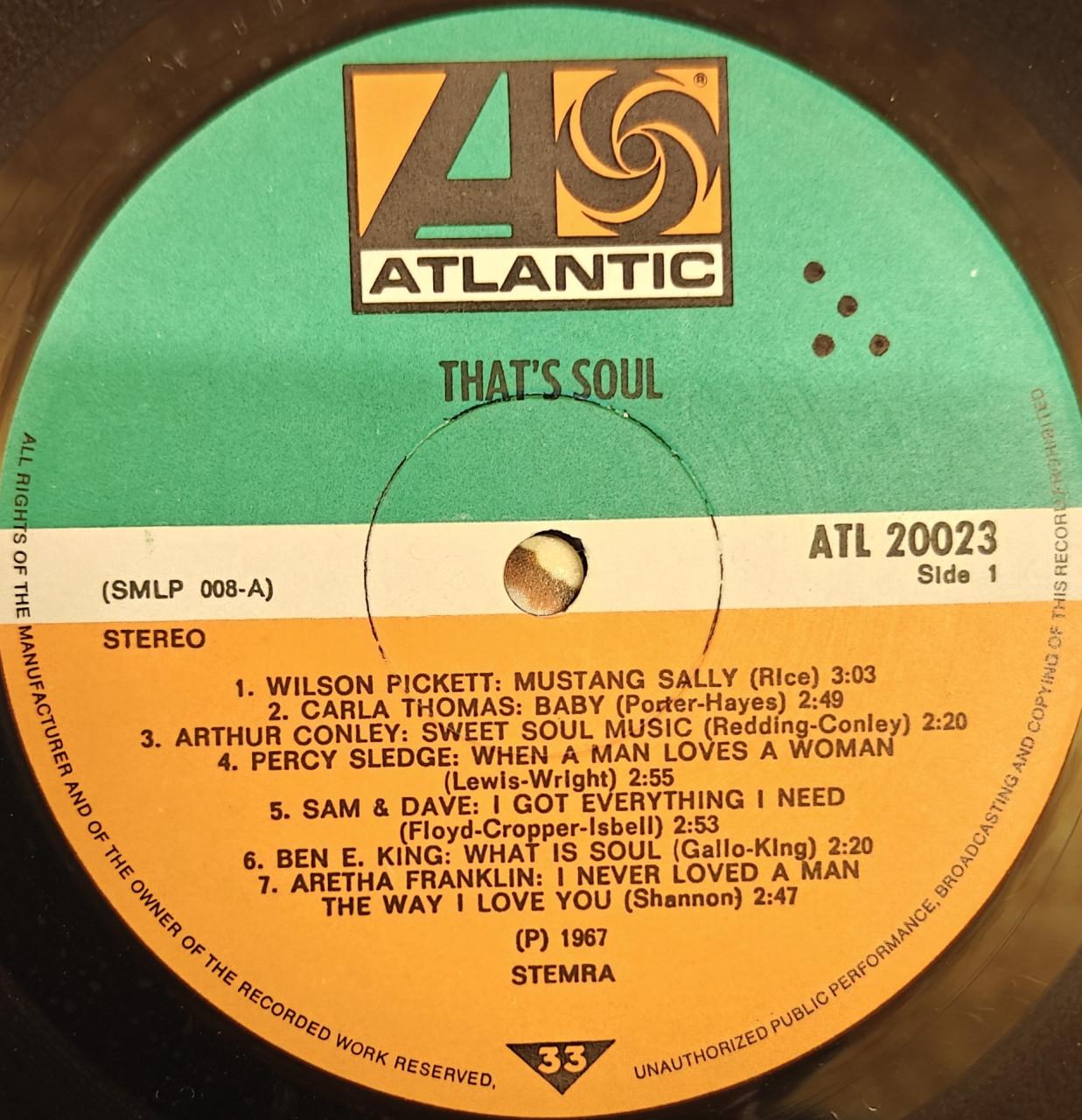 Te Koop LP That's Soul Diverse Artiesten