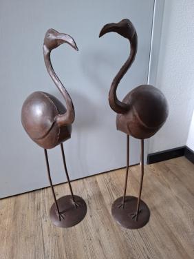 Set 2 metalen vogels