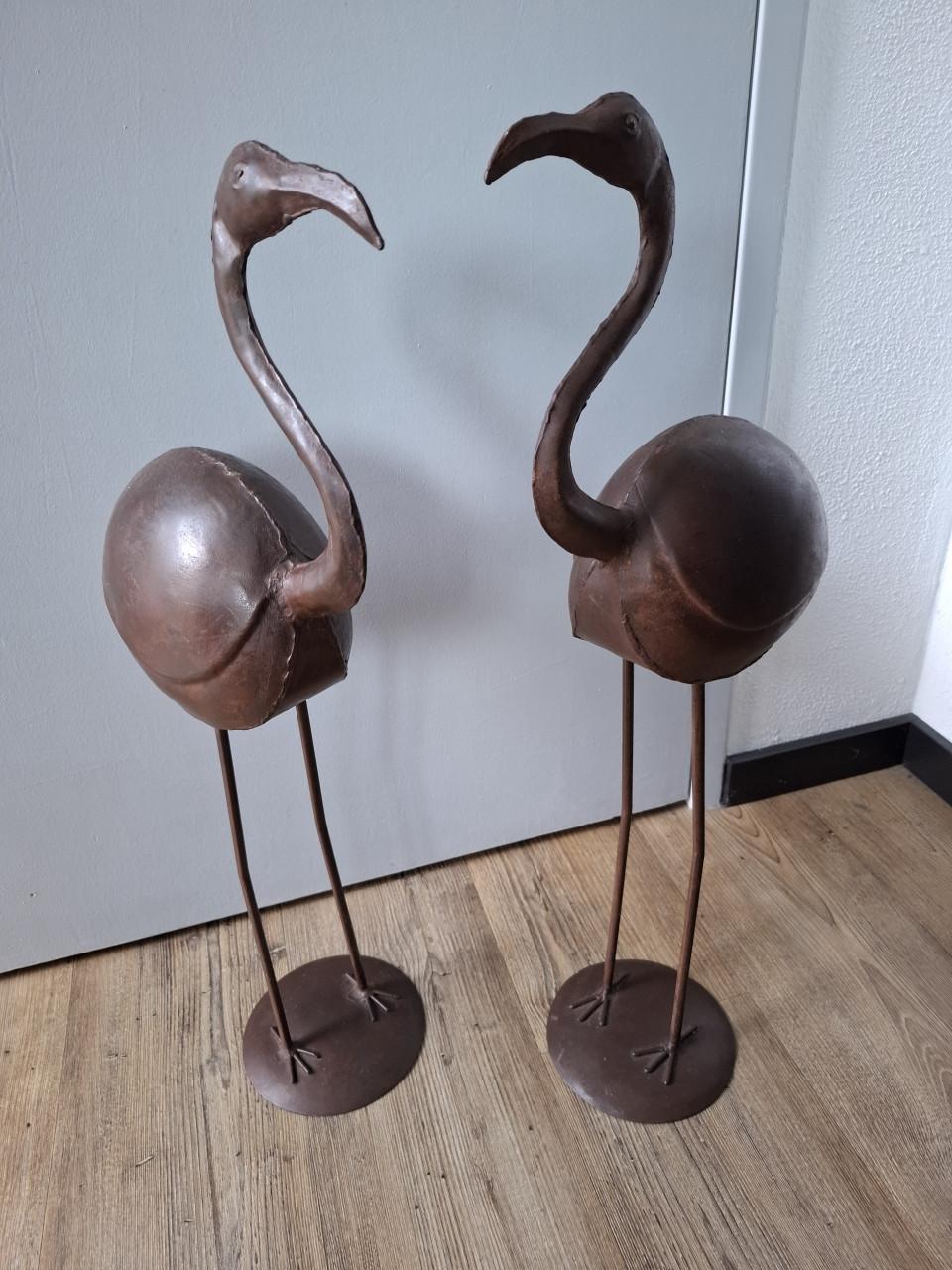 Set 2 metalen vogels